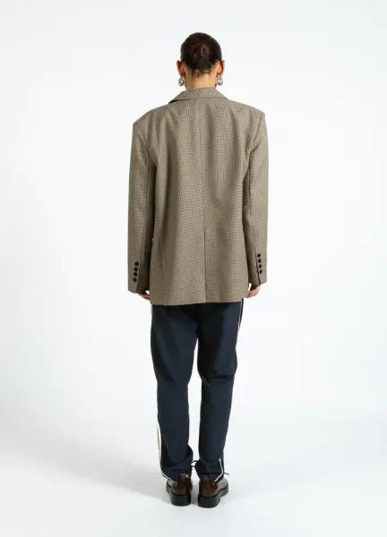OVERSIZED CHECK BLAZER